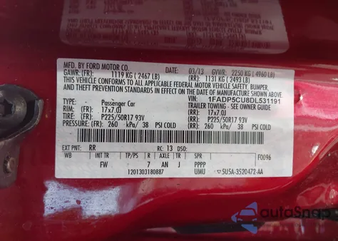 2013 Ford C-Max Energi Sel from USA, damaged, VIN 1FADP5CU8DL531191